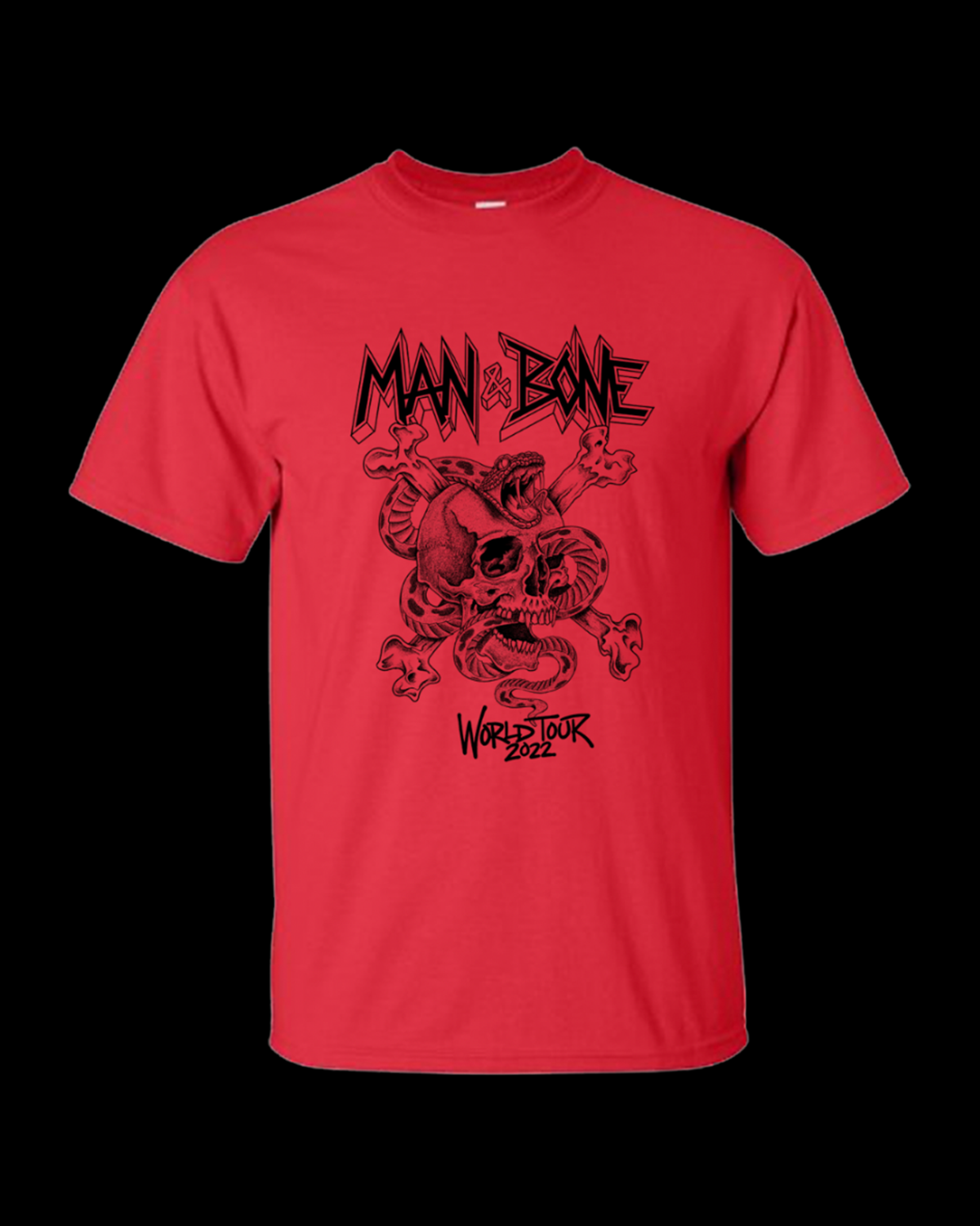 LIMITED-EDITION MAN AND BONE WORLD TOUR T-SHIRT