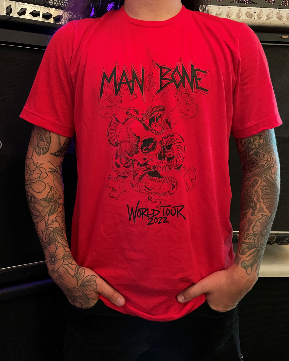 LIMITED-EDITION MAN AND BONE WORLD TOUR T-SHIRT